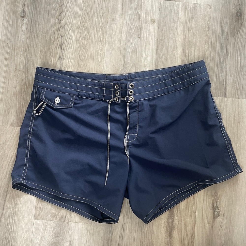 Birdwell Beach Britches Swim & Surf Shorts Navy Blue Size 16